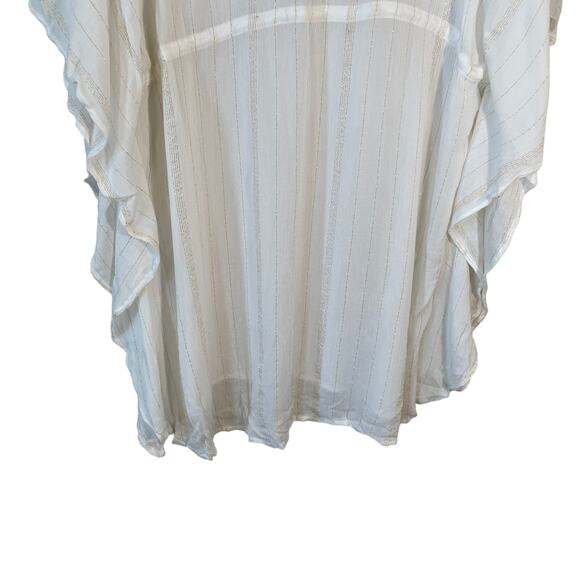 BLEU ROD BEATTIE Swim Coverup White Size Medium New with Flaw Beach Resort Pool - Picture 7 of 13
